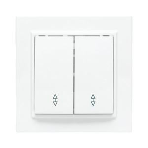 Переключатель проходной 2-кл. СП Минск 10А IP20 бел. Basic EKF ERV10-027-10