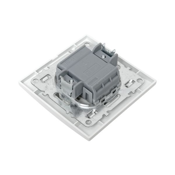 Переключатель проходной 2-кл. СП Минск 10А IP20 бел. Basic EKF ERV10-027-10