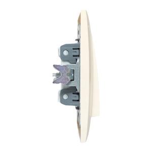 Переключатель проходной 1-кл. СП Валенсия 10А IP20 крем. PROxima EKF EWV10-025-20