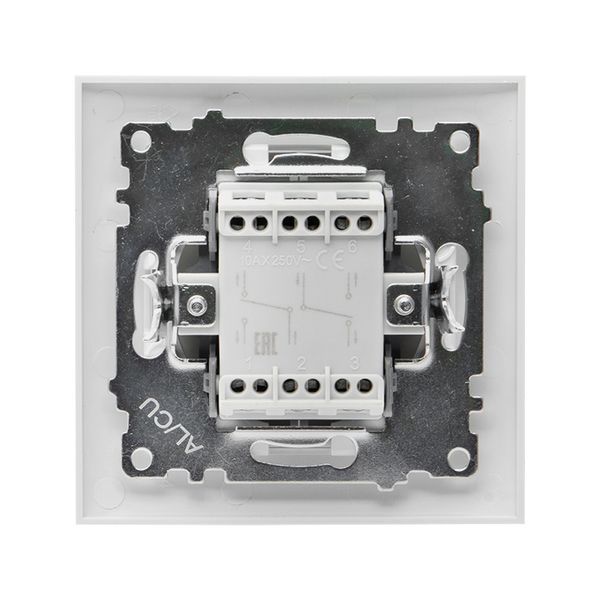 Переключатель проходной 2-кл. СП Валенсия 10А IP20 бел. PROxima EKF EWV10-027-10