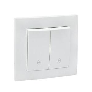 Переключатель проходной 2-кл. СП Валенсия 10А IP20 бел. PROxima EKF EWV10-027-10