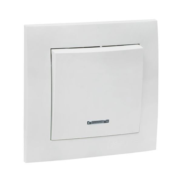 Выключатель 1-кл. СП Валенсия 10А IP20 с индикатором бел. PROxima EKF EWV10-121-10