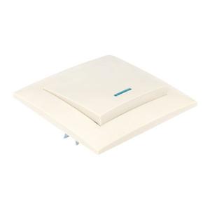 Выключатель 1-кл. СП Валенсия 10А IP20 с индикатором крем. PROxima EKF EWV10-121-20