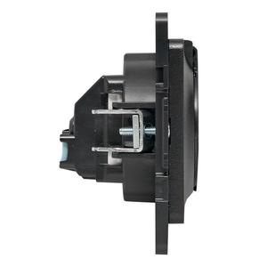 Розетка 1-м СП Стокгольм 16А IP44 с заземл. защ. шторки с крышкой механизм черн. PROxima EKF EZR16-028-10-44