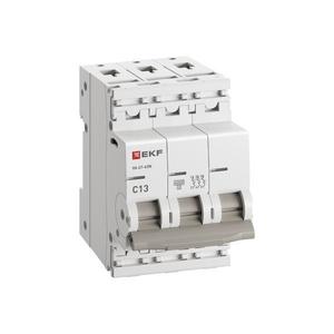 Выключатель автоматический модульный 3п C 13А 6кА ВА 47-63N PROxima EKF M636313C