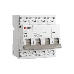 Выключатель автоматический модульный 4п C 8А 6кА ВА 47-63N PROxima EKF M636408C