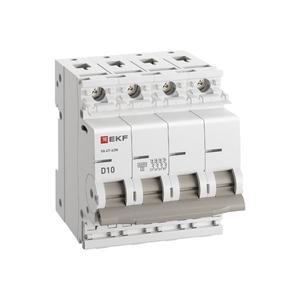 Выключатель автоматический модульный 4п D 10А 6кА ВА 47-63N PROxima EKF M636410D