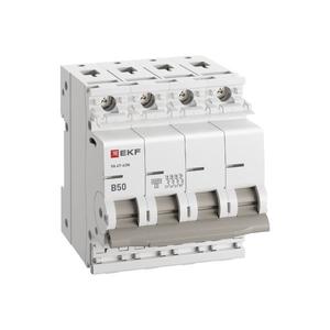 Выключатель автоматический модульный 4п B 50А 6кА ВА 47-63N PROxima EKF M636450B