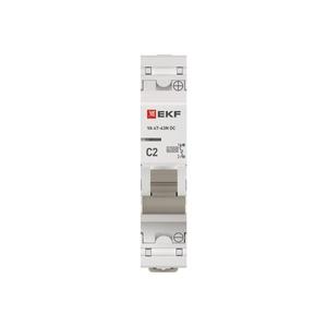 Выключатель автоматический модульный 1п C 2А 6кА ВА 47-63N DC PROxima EKF M63DC612C