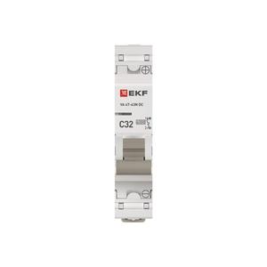 Выключатель автоматический модульный 1п C 32А 6кА ВА 47-63N DC PROxima EKF M63DC6132C