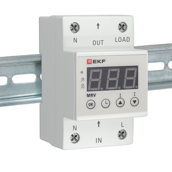 Реле напряжения с дисплеем MRV 50А PROxima EKF MRV-50A