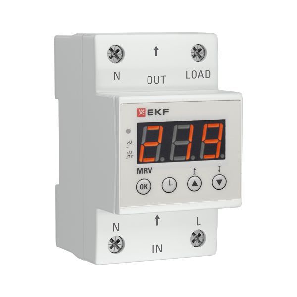Реле напряжения с дисплеем MRV 50А PROxima EKF MRV-50A