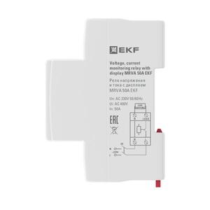 Реле напряжения и тока с дисплеем MRVA 50А PROxima EKF MRVA-50A