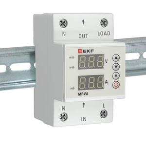 Реле напряжения и тока с дисплеем MRVA 50А PROxima EKF MRVA-50A