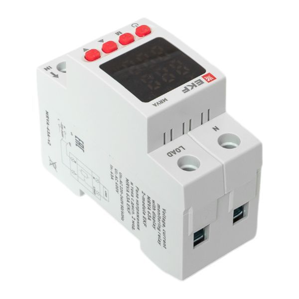 Реле напряжения и тока 2мод. MRVA 50А с дисплеем EKF MRVA-50A-v2