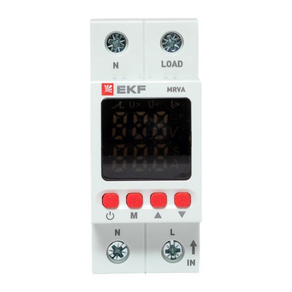 Реле напряжения и тока 2мод. MRVA 50А с дисплеем EKF MRVA-50A-v2