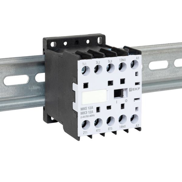 Контактор МКЭ-1 12А кат. 24В AC 1НО EKF Mctr-s-12-24