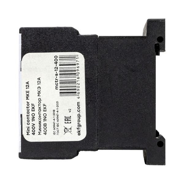 Контактор МКЭ-1 12А кат. 400В AC 1НО EKF Mctr-s-12-400