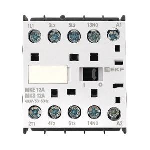 Контактор МКЭ-1 12А кат. 400В AC 1НО EKF Mctr-s-12-400