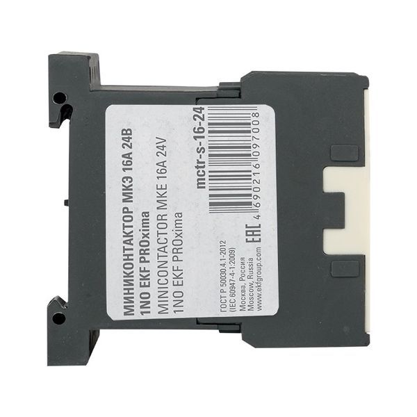 Контактор МКЭ-1 16А кат. 24В AC 1НО EKF Mctr-s-16-24