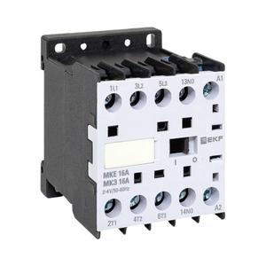 Контактор МКЭ-1 16А кат. 24В AC 1НО EKF Mctr-s-16-24