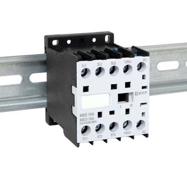 Контактор МКЭ-1 16А кат. 400В AC 1НО EKF Mctr-s-16-400