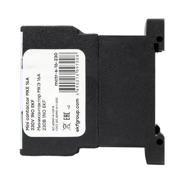 Контактор МКЭ-1 16А кат. 400В AC 1НО EKF Mctr-s-16-400