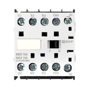 Контактор МКЭ-1 16А кат. 400В AC 1НО EKF Mctr-s-16-400