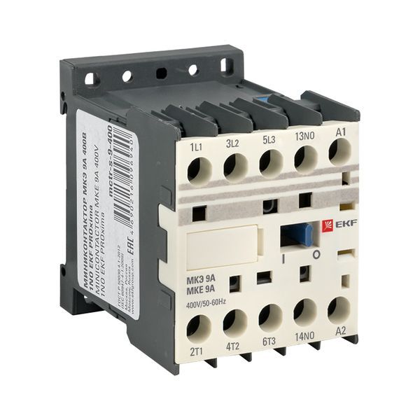 Контактор МКЭ-1 9А кат. 400В AC 1НО EKF Mctr-s-9-400