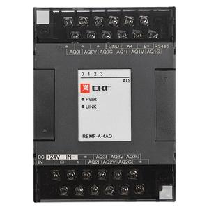 Модуль аналогового вывода REMF 4 PRO-Logic (без поверки) EKF REMF-A-4AO