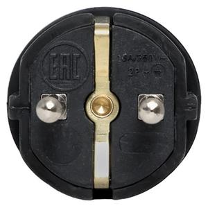 Вилка прямая 16А 2P+PE 230В IP44 каучук PROxima EKF RPS-011-16-230-44-r