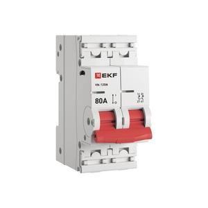 Выключатель нагрузки 2п 80А ВН-125N PROxima EKF S1252080