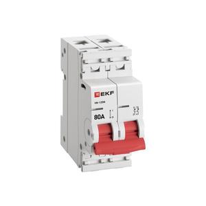 Выключатель нагрузки 2п 80А ВН-125N PROxima EKF S1252080