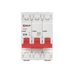 Выключатель нагрузки 3п 63А ВН-63N PROxima EKF S63363