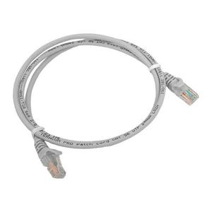 Патч-корд кат.5E UTP неэкранир. LSZH сер. 1.0м TERACOM PRO EKF TRP-5EUTP-LSH-1M-GY