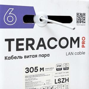 Кабель витая пара F/UTP кат.6 4 пары solid 23AWG оболочка LSZH нг(А)-HF сер. (уп.305м) TERACOM PRO EKF TRP-6FTP-04LSH-GY-IN3