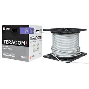 Кабель витая пара F/UTP кат.6 4 пары solid 23AWG оболочка LSZH нг(А)-HF сер. (уп.305м) TERACOM PRO EKF TRP-6FTP-04LSH-GY-IN3