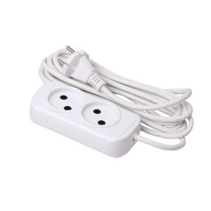 Удлинитель 2х3м без заземл. 10А IP20 Эксперт 2.2кВт ПВС 2х0.75 PROxima EKF UBA10-275-2-03