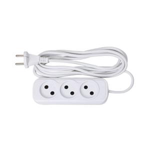 Удлинитель 3х3м без заземл. 10А IP20 Эксперт 2.2кВт ПВС 2х0.75 PROxima EKF UBA10-275-3-03
