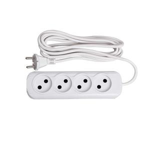 Удлинитель 4х3м без заземл. 10А IP20 Эксперт 2.2кВт ПВС 2х0.75 PROxima EKF UBA10-275-4-03