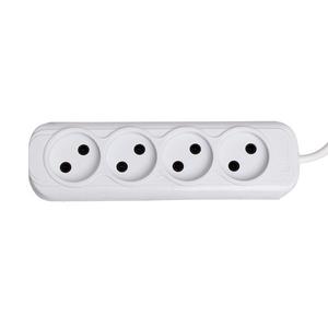 Удлинитель 4х3м без заземл. 10А IP20 Эксперт 2.2кВт ПВС 2х0.75 PROxima EKF UBA10-275-4-03