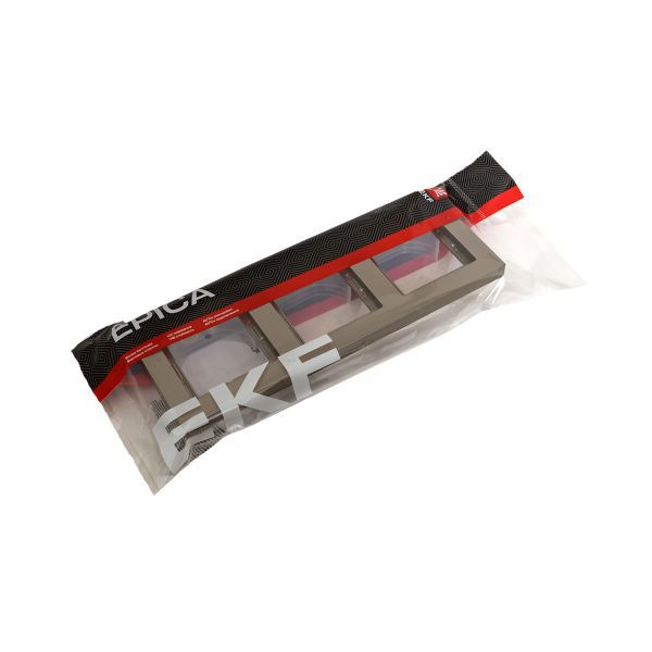 Рамка 3-м Эпика IP44 пластик шампань EKF UP1-FPC-03-44