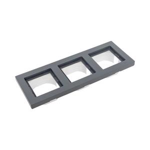 Рамка 3-м Эпика IP44 пластик графит EKF UP1-FPG-03-44