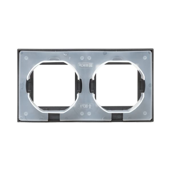 Рамка 2-м Эпика IP44 пластик мокко EKF UP1-FPM-02-44