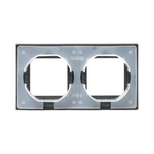 Рамка 2-м Эпика IP44 пластик мокко EKF UP1-FPM-02-44