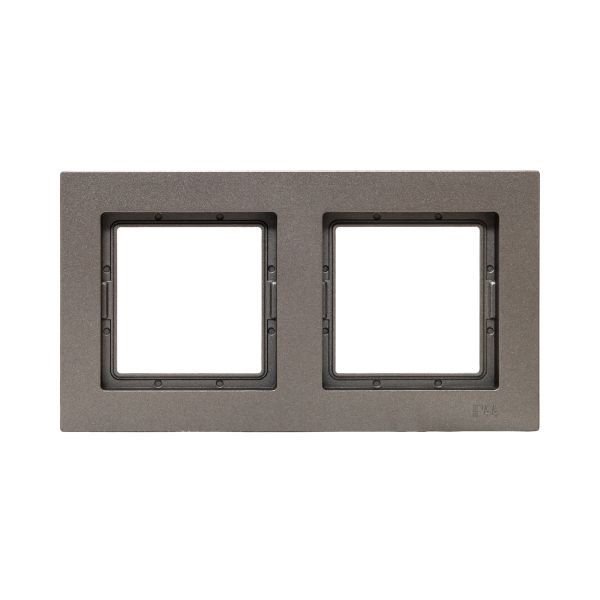 Рамка 2-м Эпика IP44 пластик мокко EKF UP1-FPM-02-44