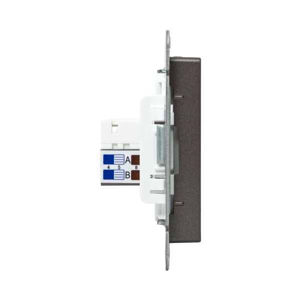 Розетка компьютерная СП Эпика RJ45 кат.5 механизм мокко EKF UP1-SOM-RJ45-5