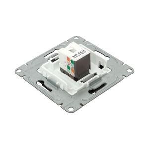 Розетка компьютерная СП Эпика RJ45 кат.5 механизм мокко EKF UP1-SOM-RJ45-5