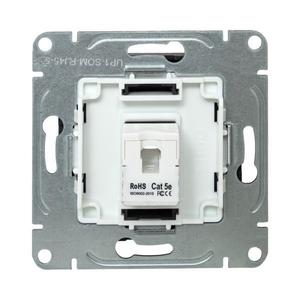 Розетка компьютерная СП Эпика RJ45 кат.5 механизм мокко EKF UP1-SOM-RJ45-5