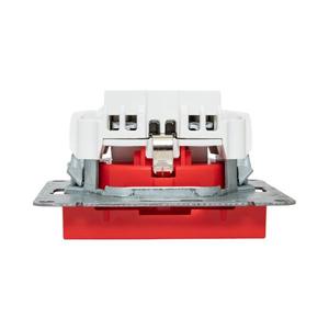 Розетка СП Эпика 16А с заземл. защ. шторки механизм красн. EKF UP1-SOR-111